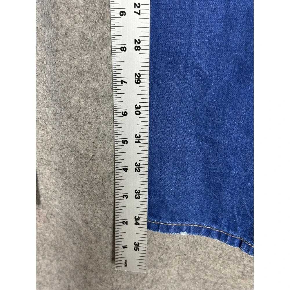 Guess Los Angeles Mens Slim Straight Distressed Blue Jeans Size 30 M71AS1R2J70‎